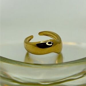 18K Gold Plated irregular ring
